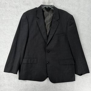 Baroni‎ Sport Coat Mens 44 SHORT Super 150 Wool Blazer Jacket Gray